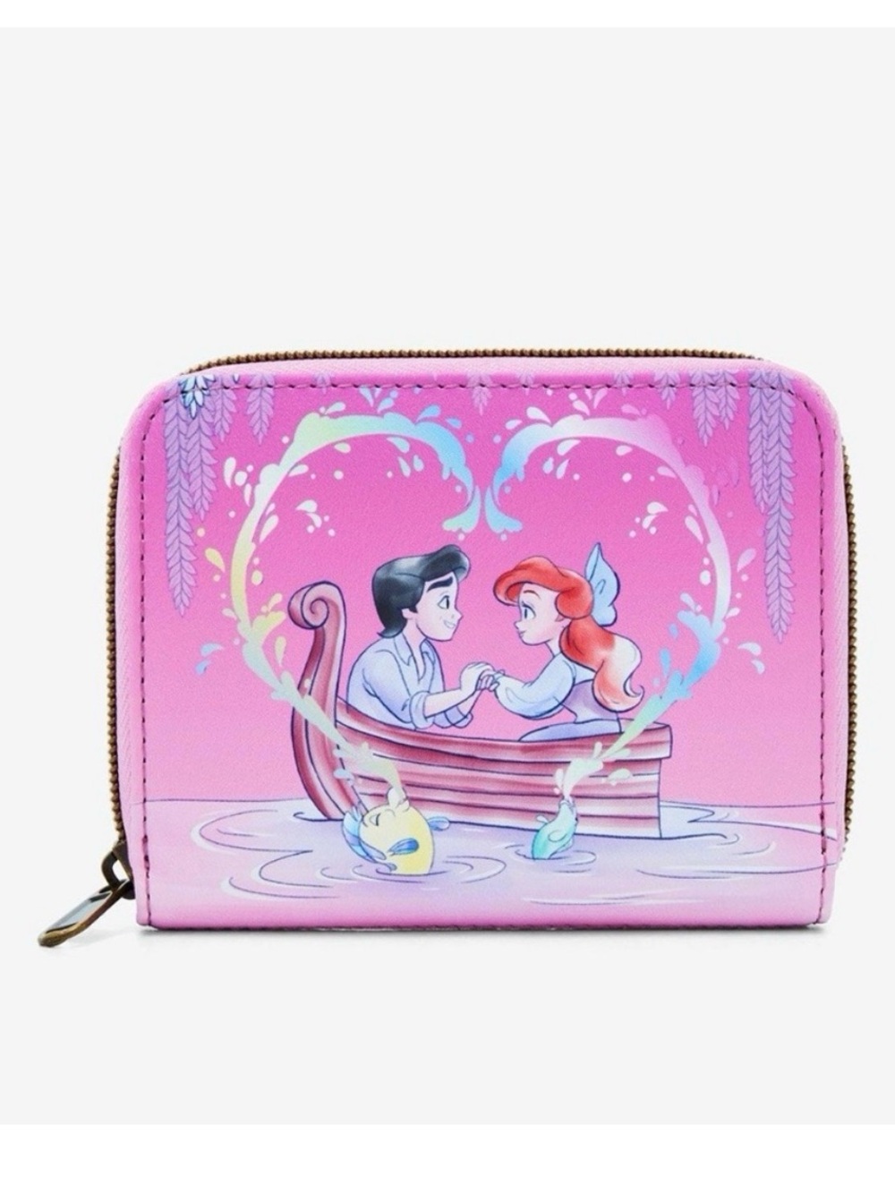 Loungefly Disney The Little Mermaid Ariel Kiss The Girl Zipper Wallet